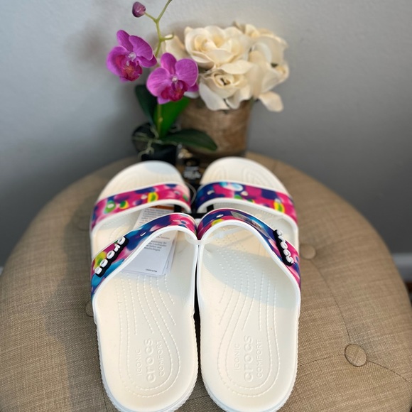 Crocs Solarized Multicolor Sandals - Size 10 - Picture 5 of 11